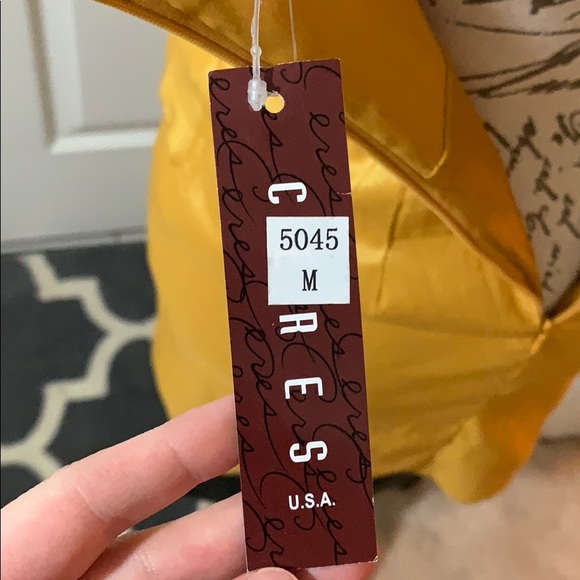 Ceres M Mustard Gold Cocktail Dress with Bow - Picture 4 of 6